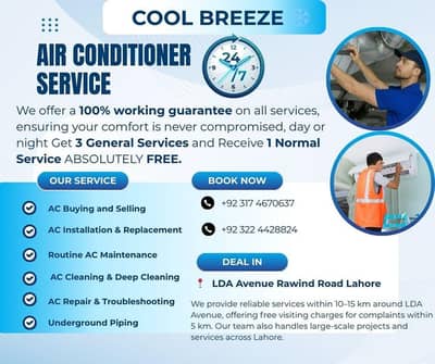 AC services also Buy And Selling of New and Old AC