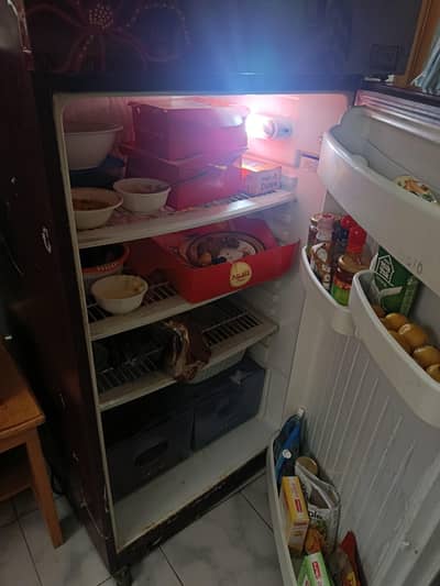 large family double door fridge