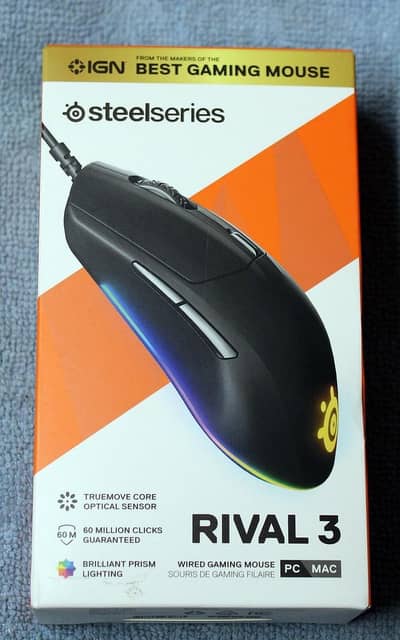 Premium Gaming Mouse Steelseries rival 3 wired