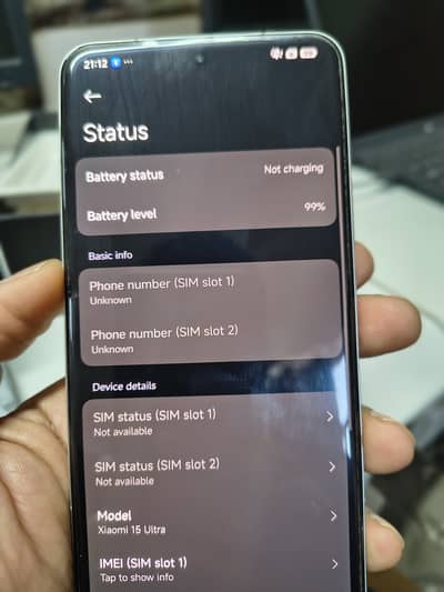Xiaomi 15 ultra in pristine condition 12/256