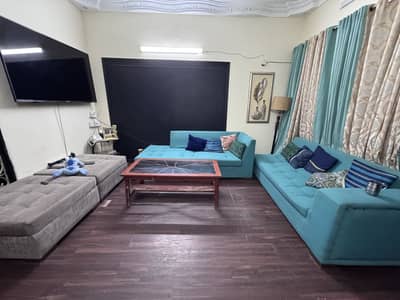 L shaped 6 seater sofa + 2 big couches + 1 center table