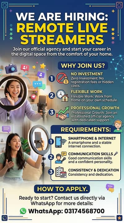 Work At Home No Investment Female/Students/Housewife