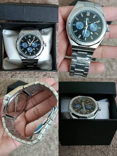 Luxury stainless steel chronograph watch by Paul Rich - Box pack