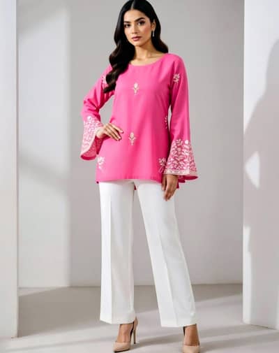 Soft Cotton embroidery Shirt