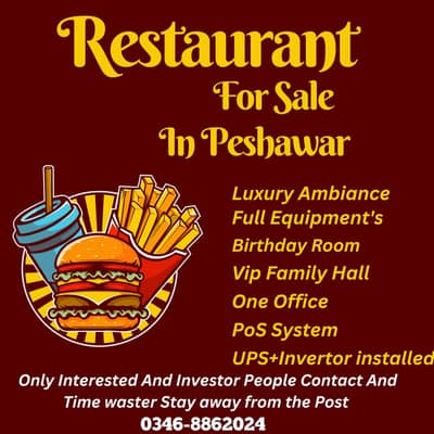 Restaurant For Sale