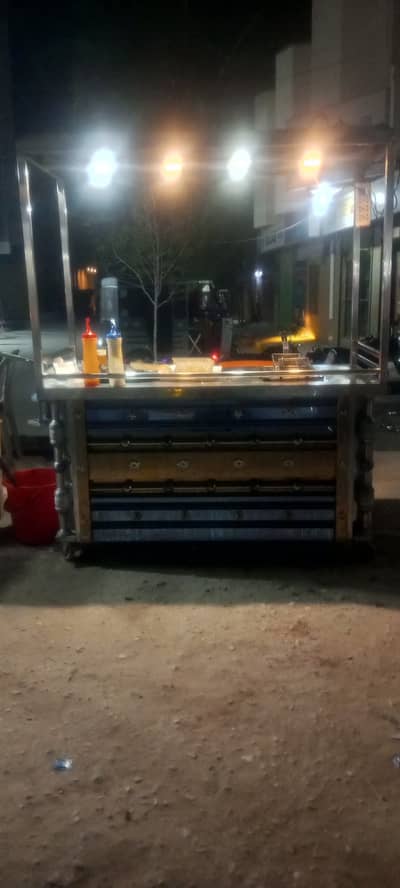 Fries and biryani stall complete setup