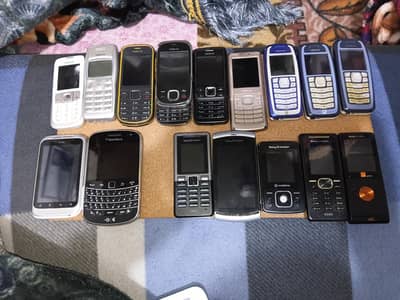Old / Antique genuine button phones collection