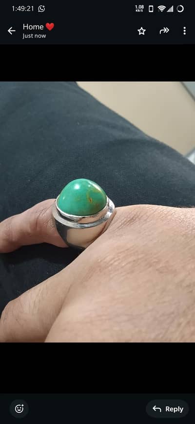 Hussaini Feroza Nishapuri vintage Ring