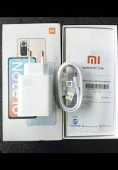 Radmi Not 10 4/128GB 5000Mah battery Full box