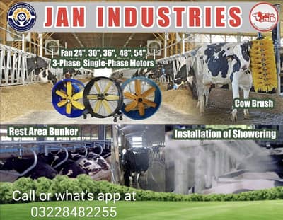 Prices of Showering/Dairy Fans/Mist/bunker/Milking Machines