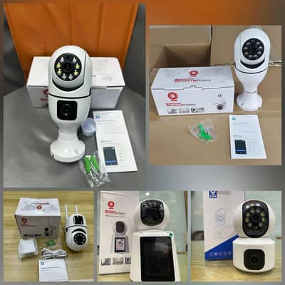 ptz bulb Camera v380 dual Lens single lens available