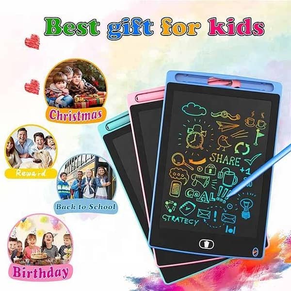 Kids LCD Writing Tablet - Doodle & Scribble Board with Protective Cover, Erasable Digital Drawing Pad, Educational Toy for Toddlers, Multi-Color Gift Option
