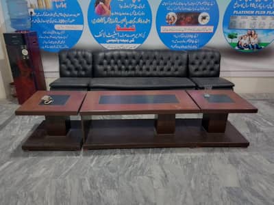 office sofa and table