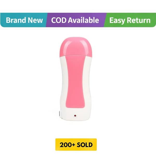 Electric Roll-On Wax Heater for Hair Removal - Pink & White. . . .