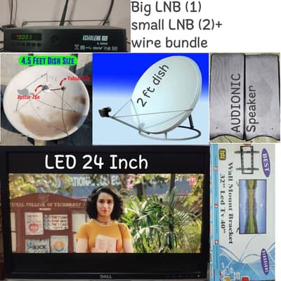 Led & big small dish complete set