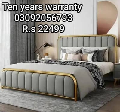 Iron Double Bed|iron single bed|Bed set|queen Bed|steel bed03092056793