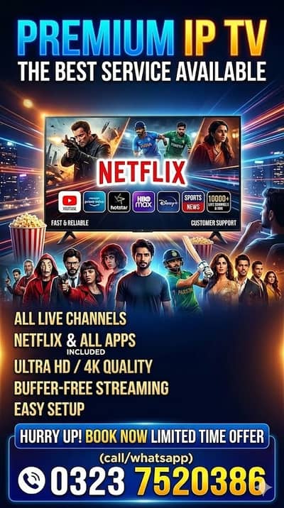 iptv Services - 4k hd fhd UHD Tv - 3D Dubbed Movies - All Web Series