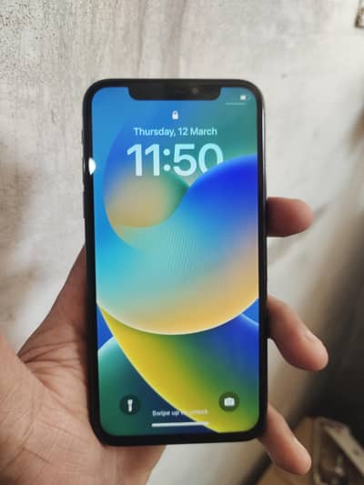 iphone X. 64gb.  factory unlock  battery health 77
