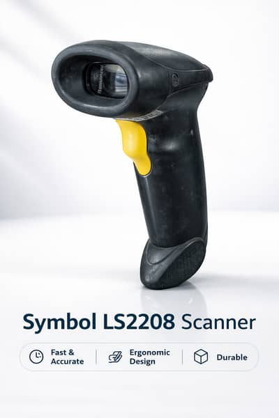 Symbol 2D LS2208 Barcode Scanner handheld without Stand (Branded)