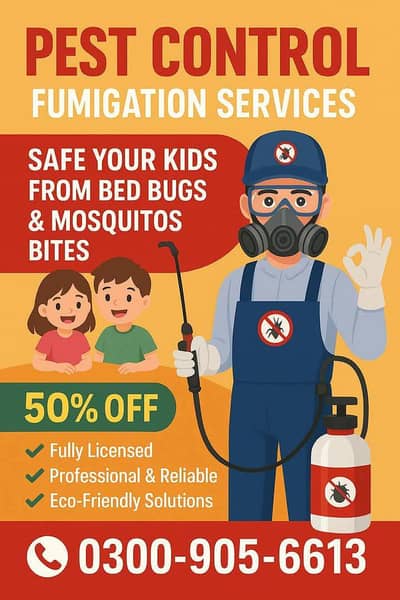 Pest Control Fumigation For Termite Mosquitoes Cockroaches Rats