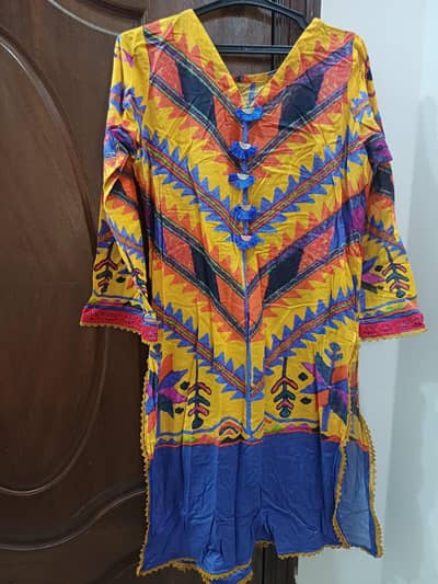 stiched lawn shirt and suit