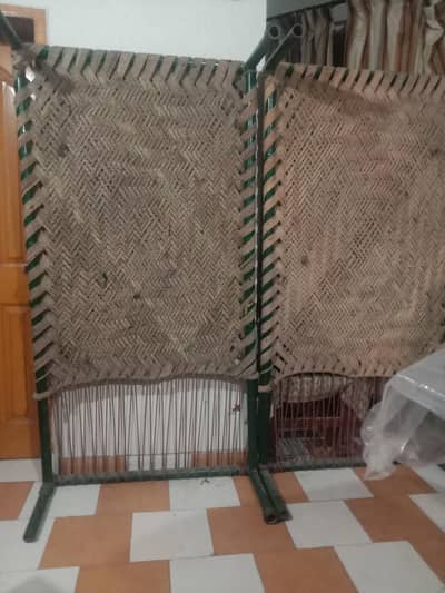 Traditional Iron Charpai – Hand-Woven (2)