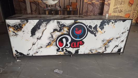 Modern Bar Counter / Reception Counter – Stylish Marble Design