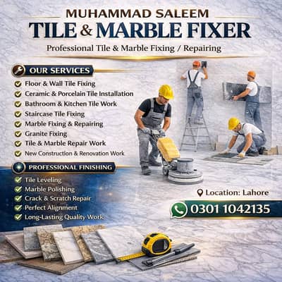 Best tile fixer / Marble Tile Floor & Wall Tile fixing