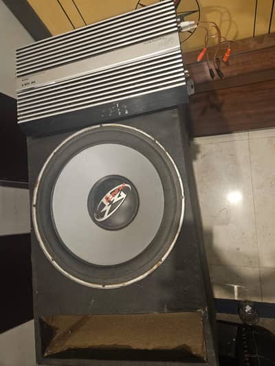 Amplifer and subwoofer for sale