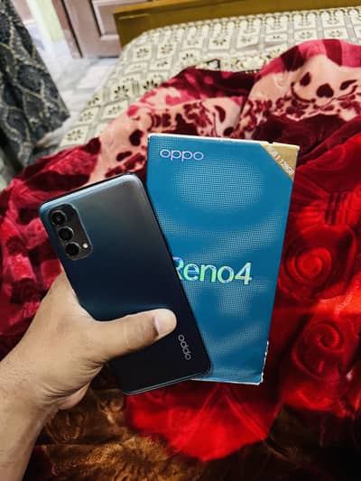 Oppo reno 4 8gb 128gb display fingerprint with only box