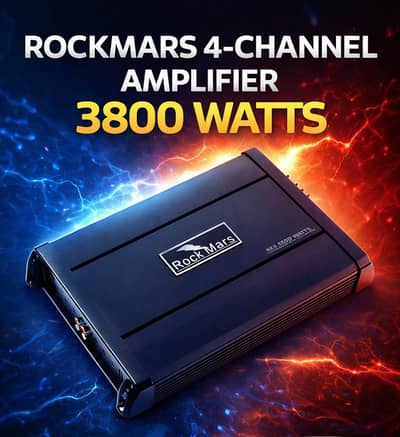 RockMars 3800 Watts 4-Channel Amplifier