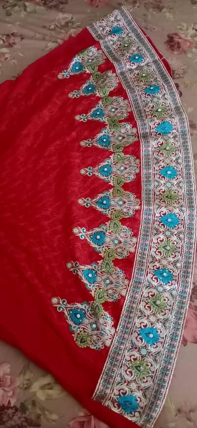 3 Piece Embroidered Frock