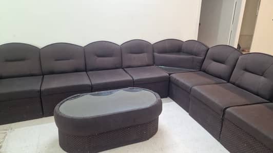 L shape sofa with single seating