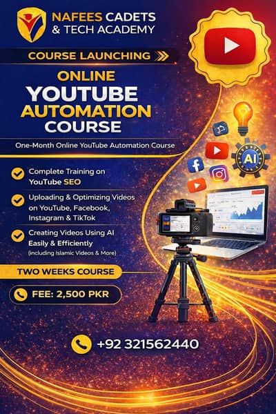 Online YouTube Automation Course – Learn & Earn in 2 Weeks