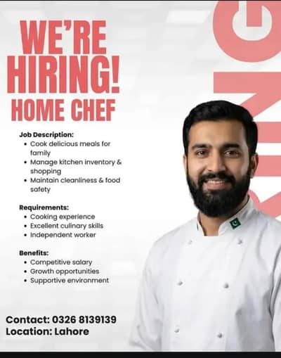 hiring cook for home