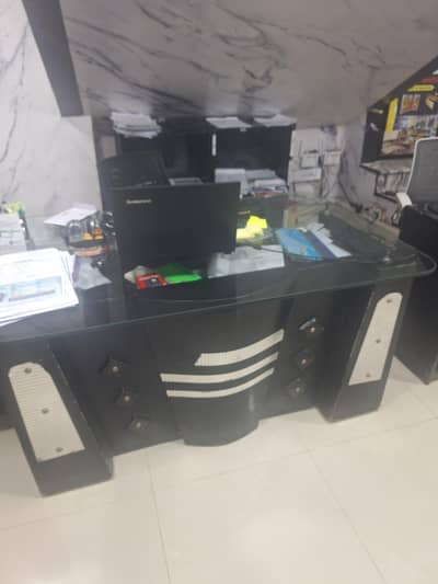 executive glass table