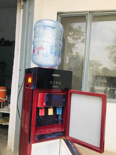 Orient Crystal Water Dispenser (Fridge + Hot & Cold) – 1 Year Used
