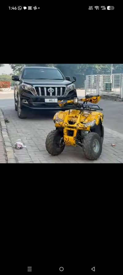 yellow atv bike  150cc atv  bike AVAILABLE in  GOOD CONDITION