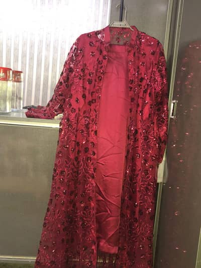 mehroon maxi gown style