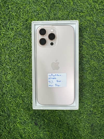 iPhone 16 Pro Max   256GB  Non-PTA - 91% BH -  Original Box