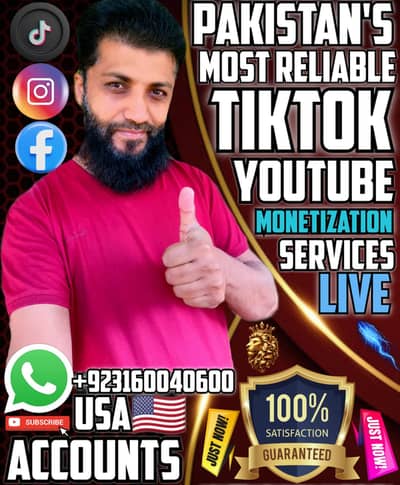 Tiktok and YouTube Monetisation Services