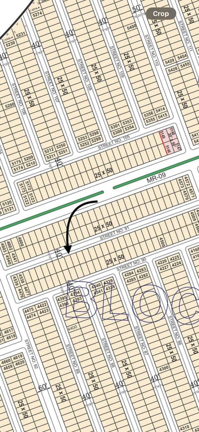 Main Double Road back plot for sale in Faisal Hills