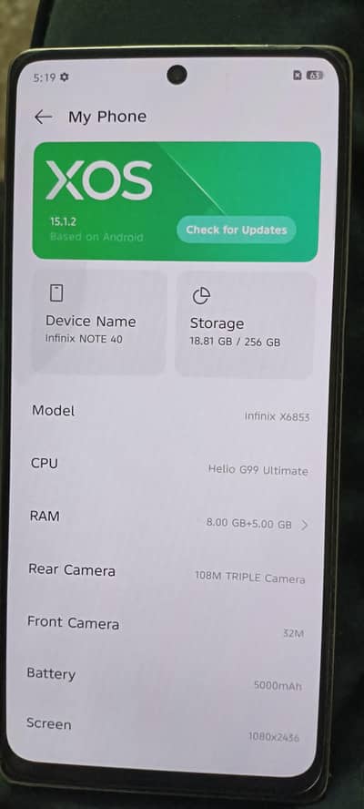 infinix Note 40 For Sale