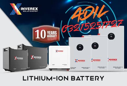 Inverex Lithium Batteries IP21 New Series