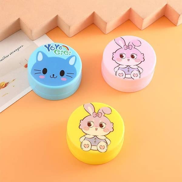 Pack of 03 - Portable Glass - Collapsible Magic Cup - Folding Glass - Folding Magic Cup For Kids - Cartoon Printed Plastic Foldable Magic Cup For Boys & Girls - Water Drinking Mug for Traveling, Hiking, Office & School