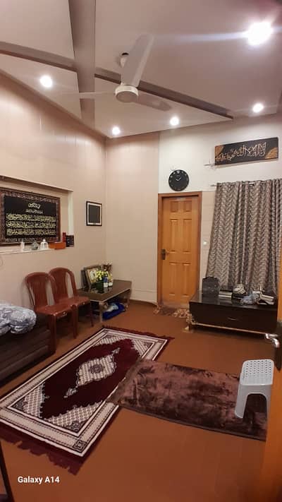 5 Marla VIP owner-built house with gas, water, and 2 electricity meters, located on a 20-feet wide road. Best option for comfortable family living.