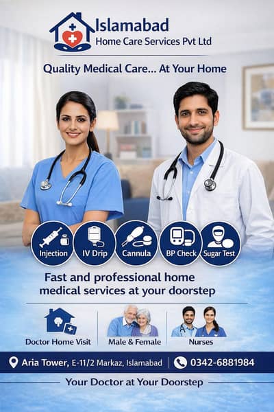 Female nursing staff for home Care patient