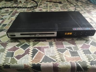 Silver DVD player