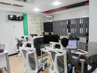 FURNISHED OFFICE IS AVAILABLE ON THE RENT INTHE COMMERCIAL BUILDING AT SHAHRE E FAISAL