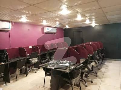 SEMI FURNISHED OFFICE IS AVAILABLE ON THE RENT IN THE 24/7 COMMERCIAL BUILDING AT SHAHRE E FAISAL